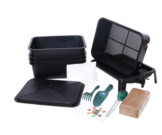 5-Layer Worm Composting Bin for Efficient Organic Waste Recycling