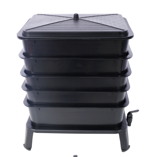 5-Layer Worm Composting Bin for Efficient Organic Waste Recycling - Image 7