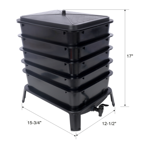 5-Layer Worm Composting Bin for Efficient Organic Waste Recycling - Image 14