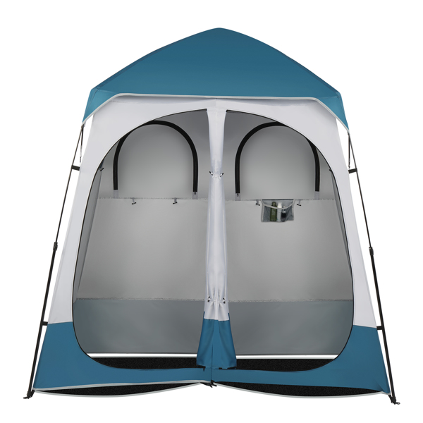Double Blue and White Color-Changing Tent for Versatile Outdoor Use - Image 3