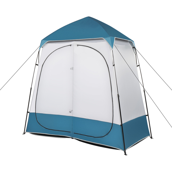Double Blue and White Color-Changing Tent for Versatile Outdoor Use - Image 5