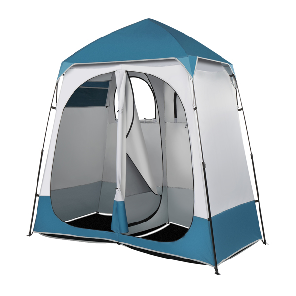 Double Blue and White Color-Changing Tent for Versatile Outdoor Use - Image 14