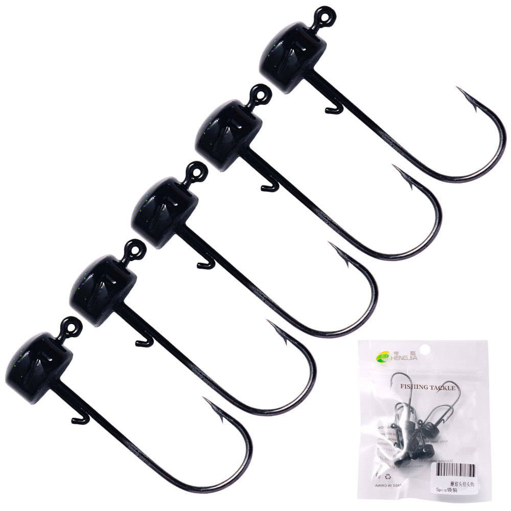 Mushroom-Shaped Haircut Fishhook Jig Hook Set - Essential Fishing Accessories