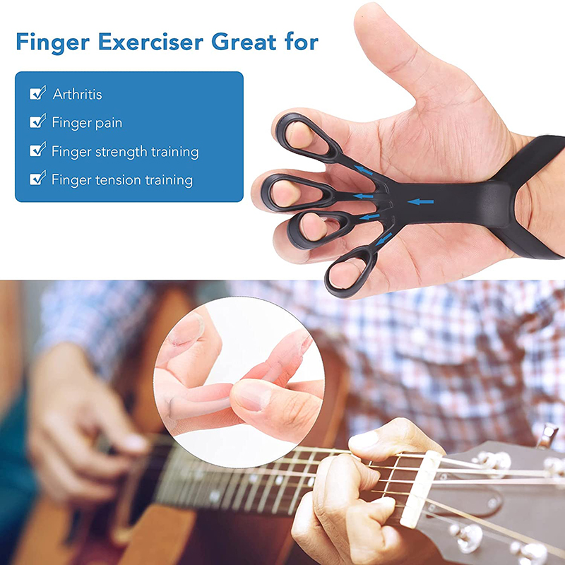 Silicone Grip Finger Exercise Stretcher - Arthritis Hand Trainer for Strengthening and Pain Relief in Rehabilitation - Image 2