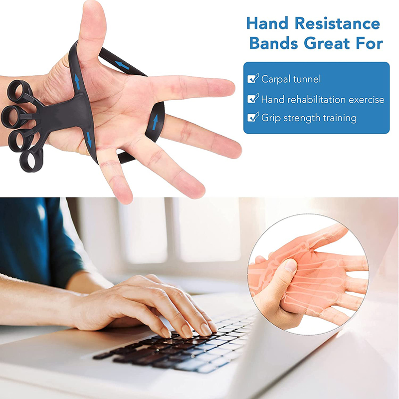 Silicone Grip Finger Exercise Stretcher - Arthritis Hand Trainer for Strengthening and Pain Relief in Rehabilitation - Image 14