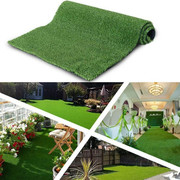 3ft X 32ft Premium Artificial Grass Mat with Drainage Holes - Weekend Shipping Not Available, Amazon Restrictions Apply