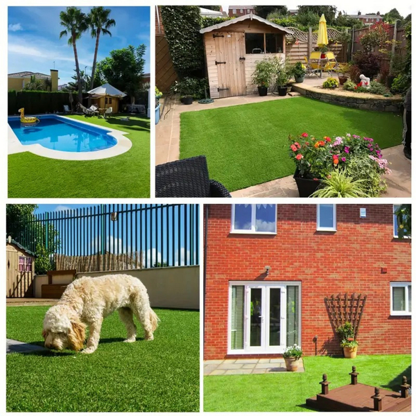 3ft X 32ft Premium Artificial Grass Mat with Drainage Holes - Weekend Shipping Not Available, Amazon Restrictions Apply - Image 4