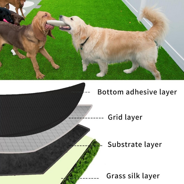 3ft X 32ft Premium Artificial Grass Mat with Drainage Holes - Weekend Shipping Not Available, Amazon Restrictions Apply - Image 9