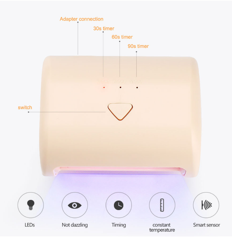 Professional Nail Lamp for Perfect Gel Manicures and Quick Drying - Image 8