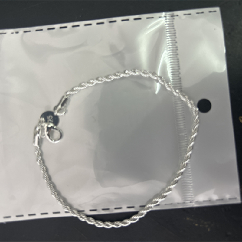 Stylish Simple Silver Rope Twist Bracelet for Elegant Fashion Statements - Image 2