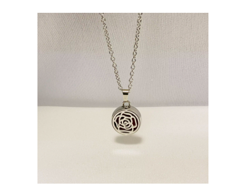 Trendy Summer Aromatherapy Essential Oil Buckle Necklace for Wellness