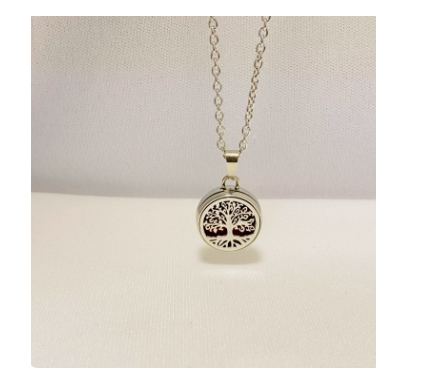 Trendy Summer Aromatherapy Essential Oil Buckle Necklace for Wellness - Image 7