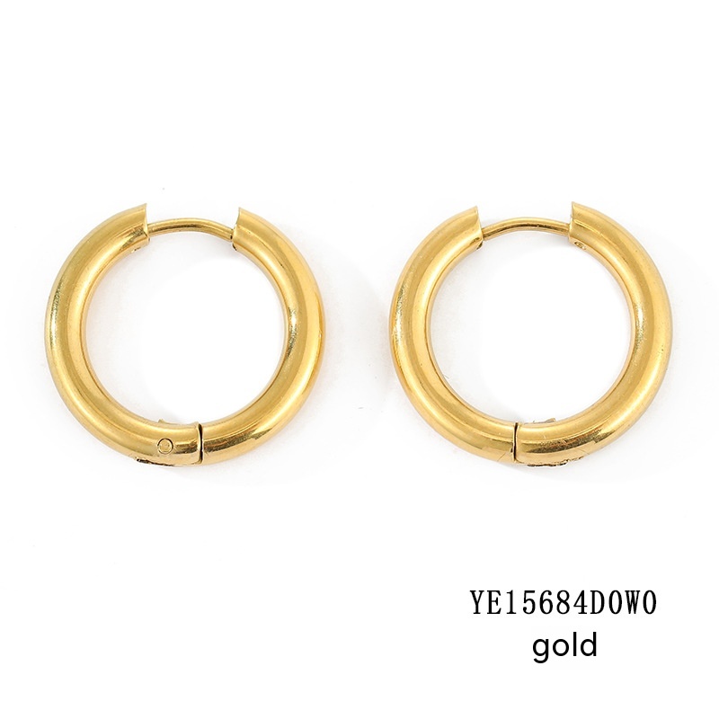 Elegant Classic Round Hoop Earrings - Timeless Style and Versatility - Image 2