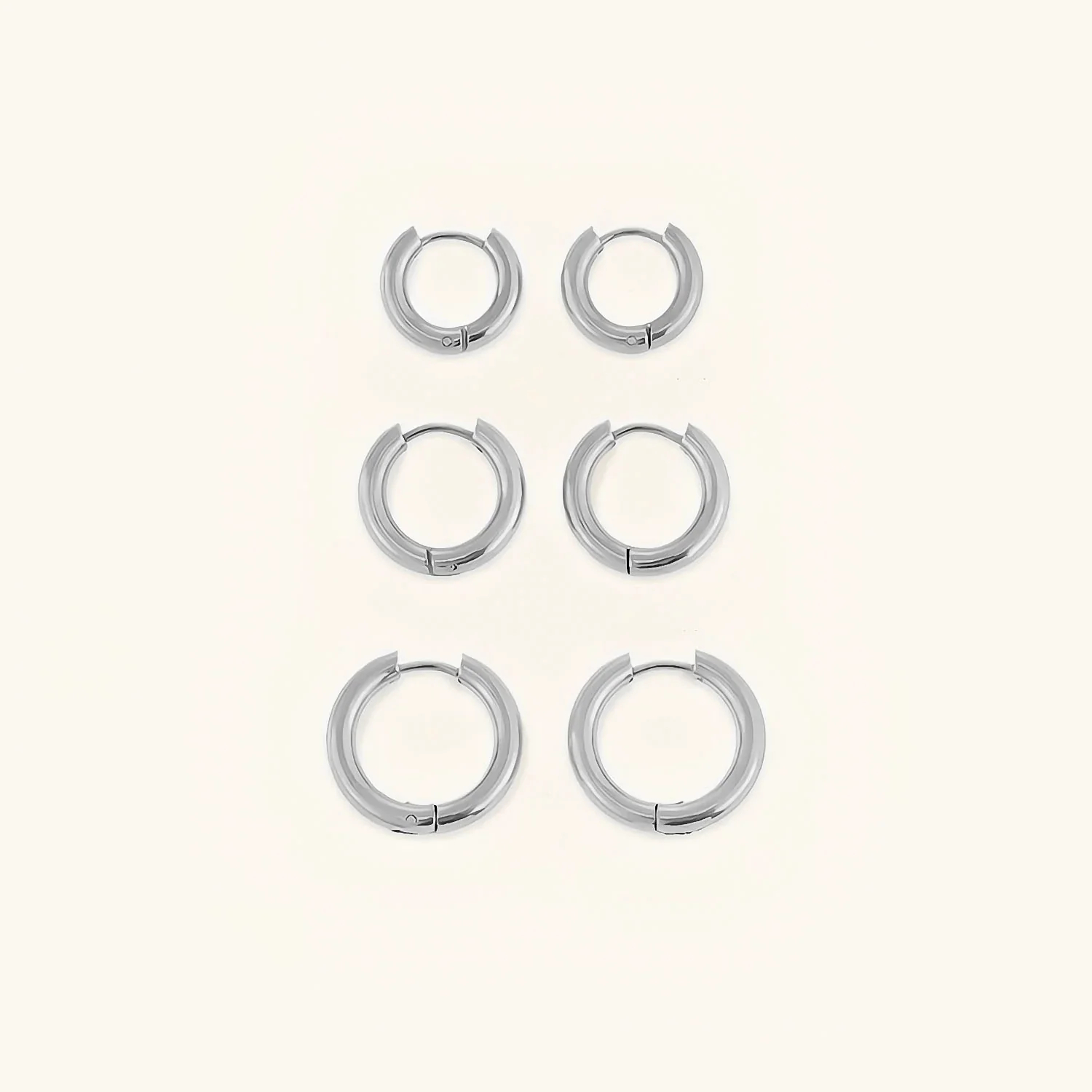 Elegant Classic Round Hoop Earrings - Timeless Style and Versatility - Image 5
