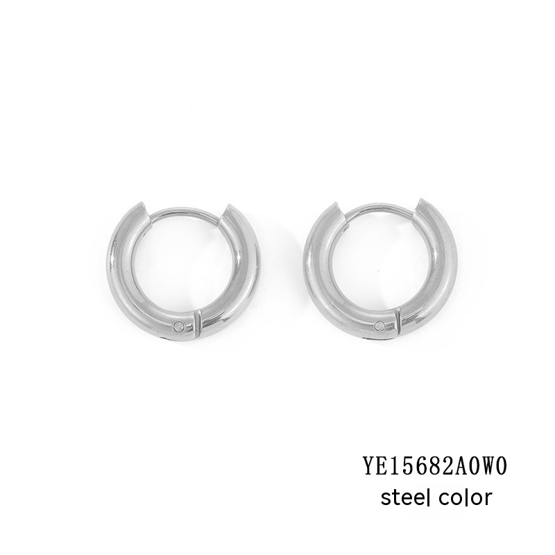 Elegant Classic Round Hoop Earrings - Timeless Style and Versatility - Image 10