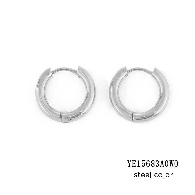 Elegant Classic Round Hoop Earrings - Timeless Style and Versatility - Image 13