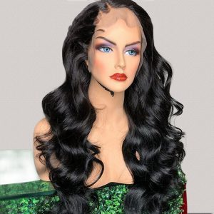 Ladies' Long Front Lace Wig - Chemical Fiber for Natural Style