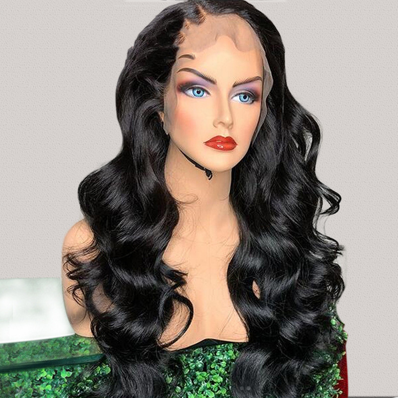 Ladies' Long Front Lace Wig - Chemical Fiber for Natural Style