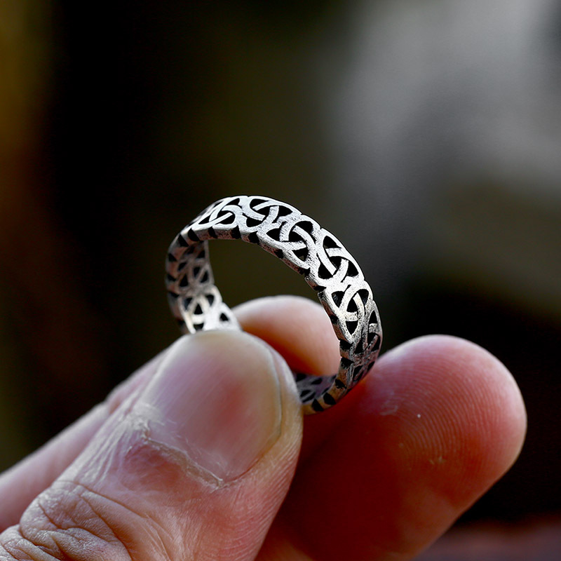 Vintage Viking Titanium Steel Ring – Bold, Stylish & Durable Design - Image 6