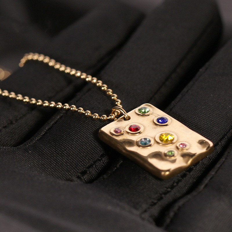 Elegant Stainless Steel Gold-Plated Geometric Pendant Necklace for Women - Image 2