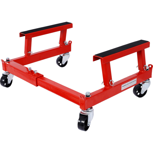 Heavy-Duty Red ATV Motorcycle Engine Cradle Dolly - 1500lbs Capacity - Image 3