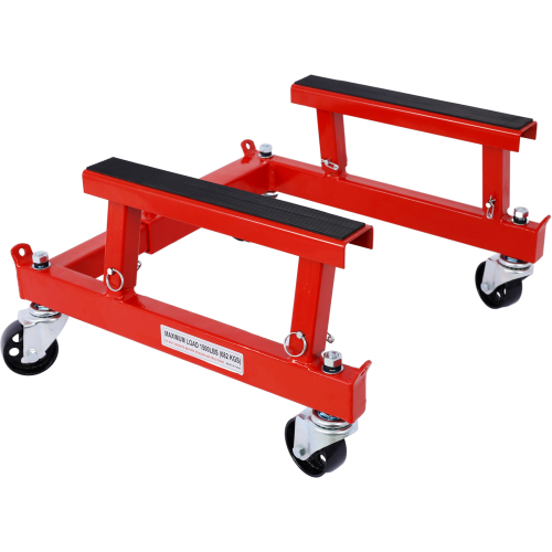 Heavy-Duty Red ATV Motorcycle Engine Cradle Dolly - 1500lbs Capacity - Image 8