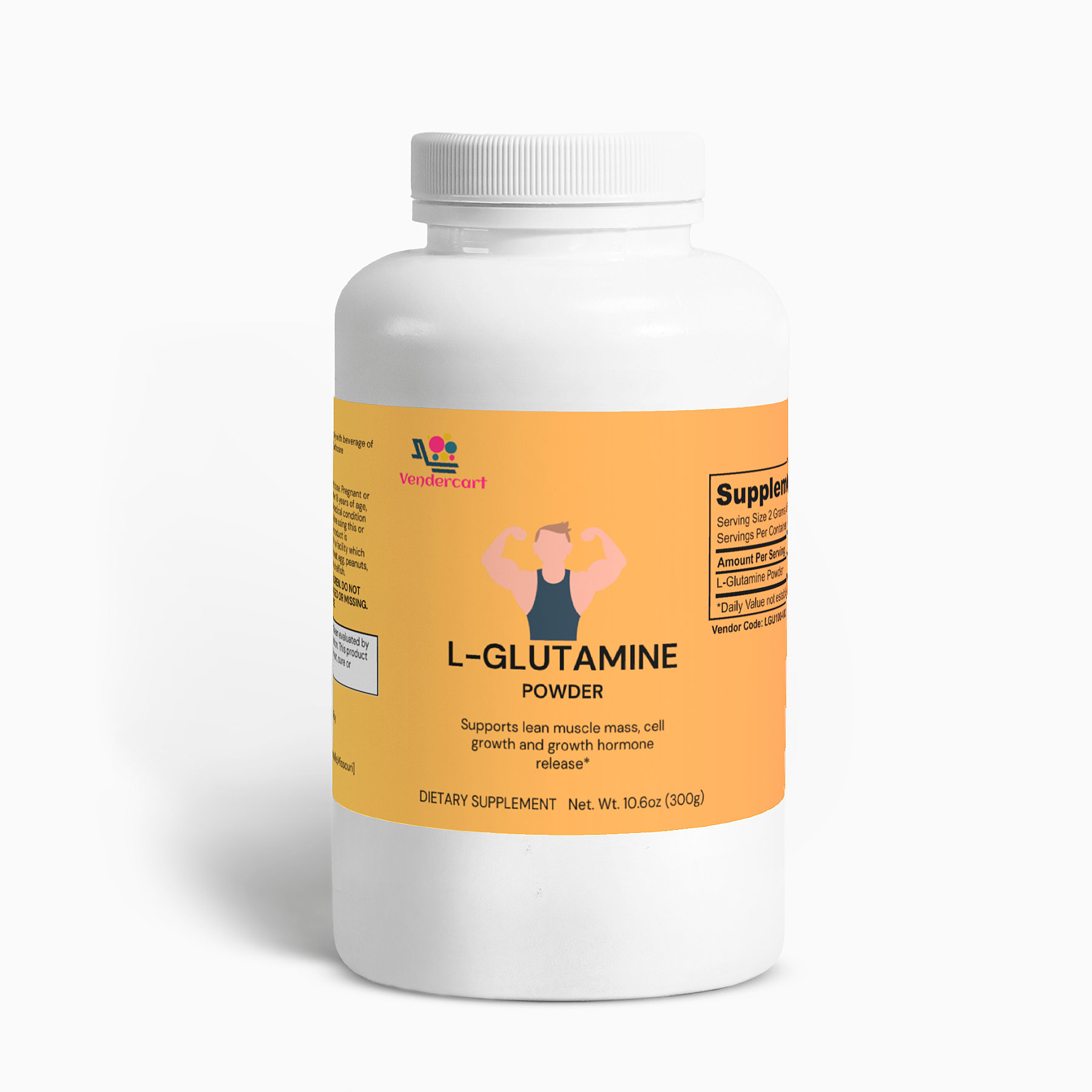 Pure L Glutamine Powder for Enhanced Muscle Recovery & Gut Health Support