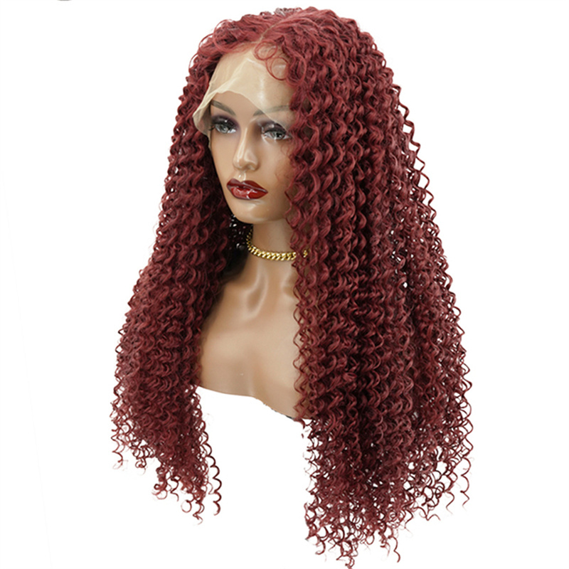 Stylish Women's Long Hair Synthetic Lace Wig for Fashionable Looks - Image 5