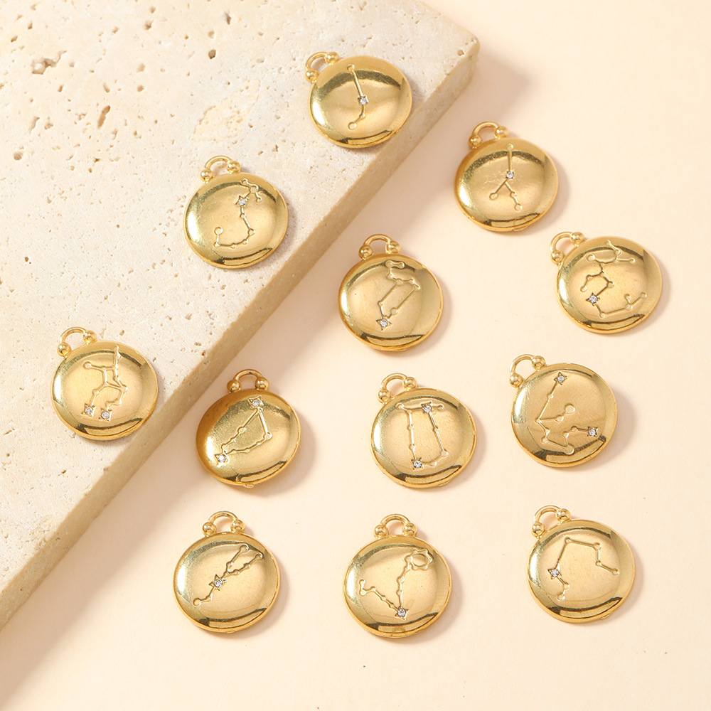 Twelve Constellation Single Pendant Casting DIY Accessories for Unique Creations - Image 7