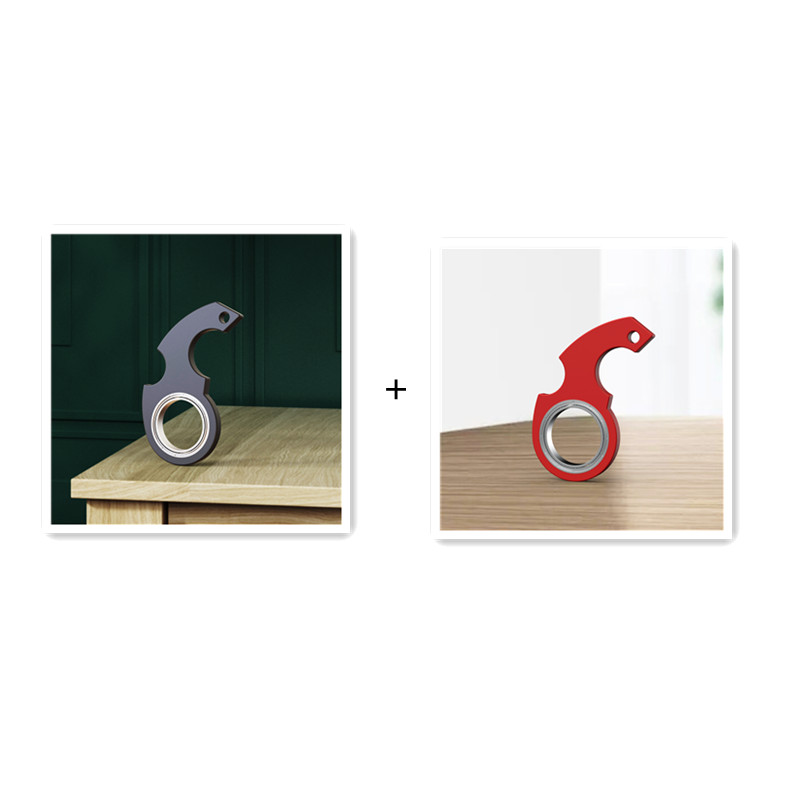 Creative Fidget Spinner Keychain - Hand Spinner Anti-Anxiety Toy & Stress Reliever, Kids' Finger Spinner & Bottle Opener - Image 9