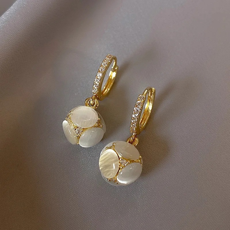 Delicate Opal Earrings for Women - Stylish Fashion Jewelry - Image 3