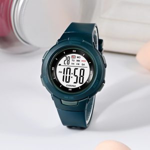 Stylish Luminous Waterproof PU Strap Student Watch with Fashion Pin Buckle