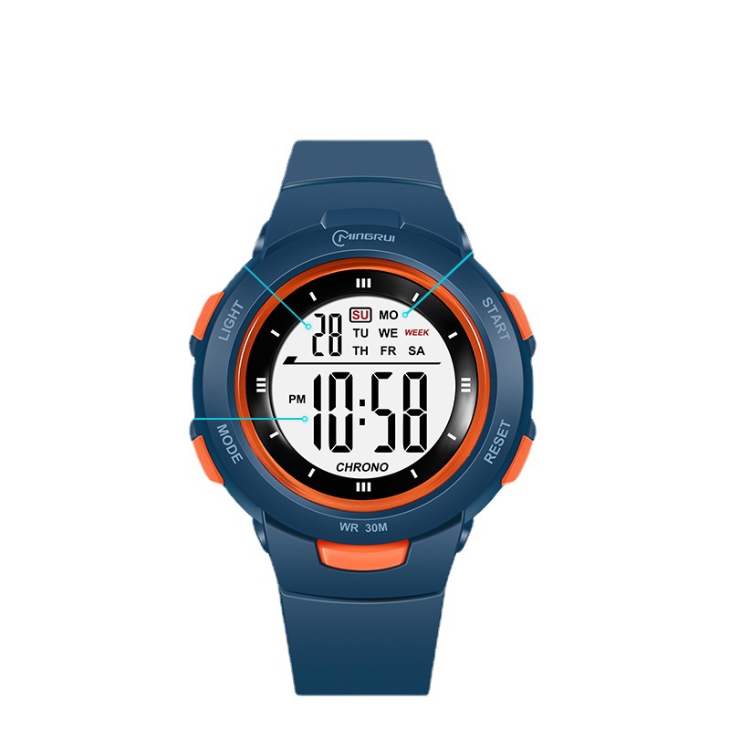 Stylish Luminous Waterproof PU Strap Student Watch with Fashion Pin Buckle - Image 10