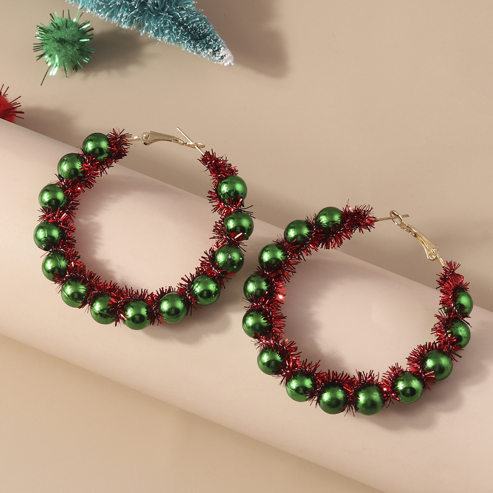 Charming Christmas Cartoon Earrings - Adorable Holiday Ornament Style - Image 5