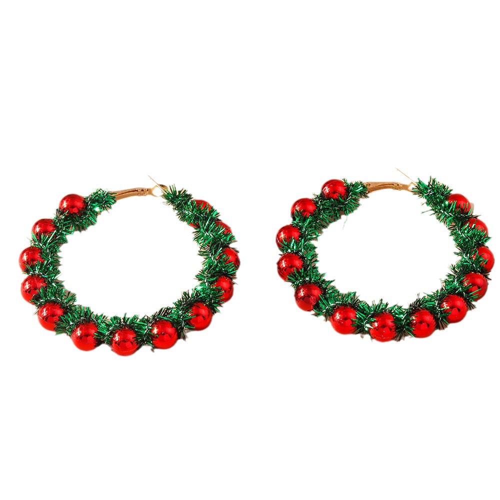 Charming Christmas Cartoon Earrings - Adorable Holiday Ornament Style - Image 10