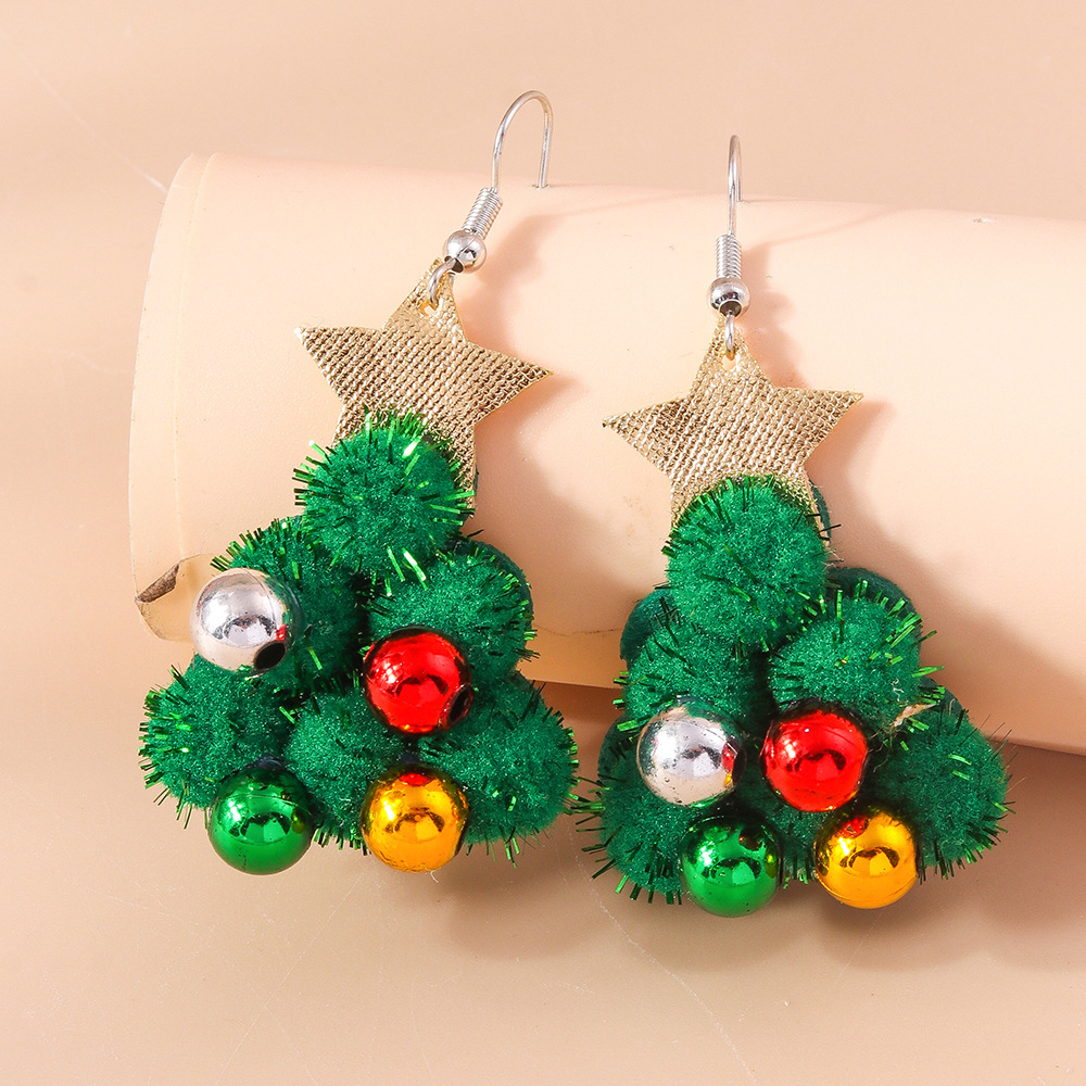 Charming Christmas Cartoon Earrings - Adorable Holiday Ornament Style - Image 13