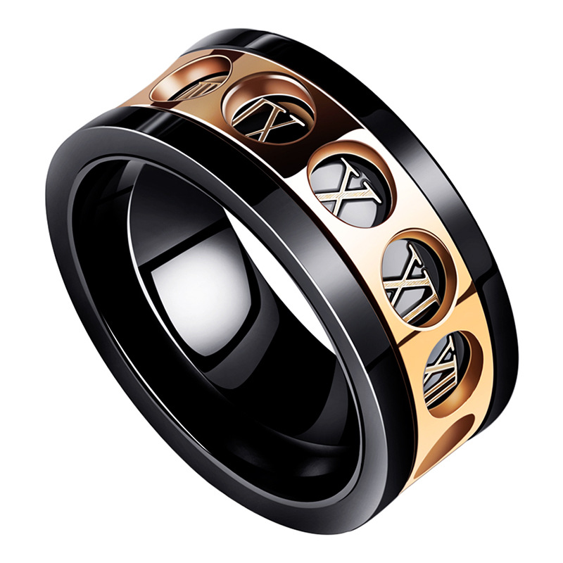 Trendy Titanium Steel Personality Ring - Hip Hop Simplicity Style - Image 12