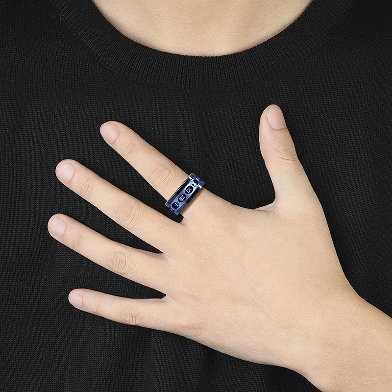 Trendy Titanium Steel Personality Ring - Hip Hop Simplicity Style - Image 15