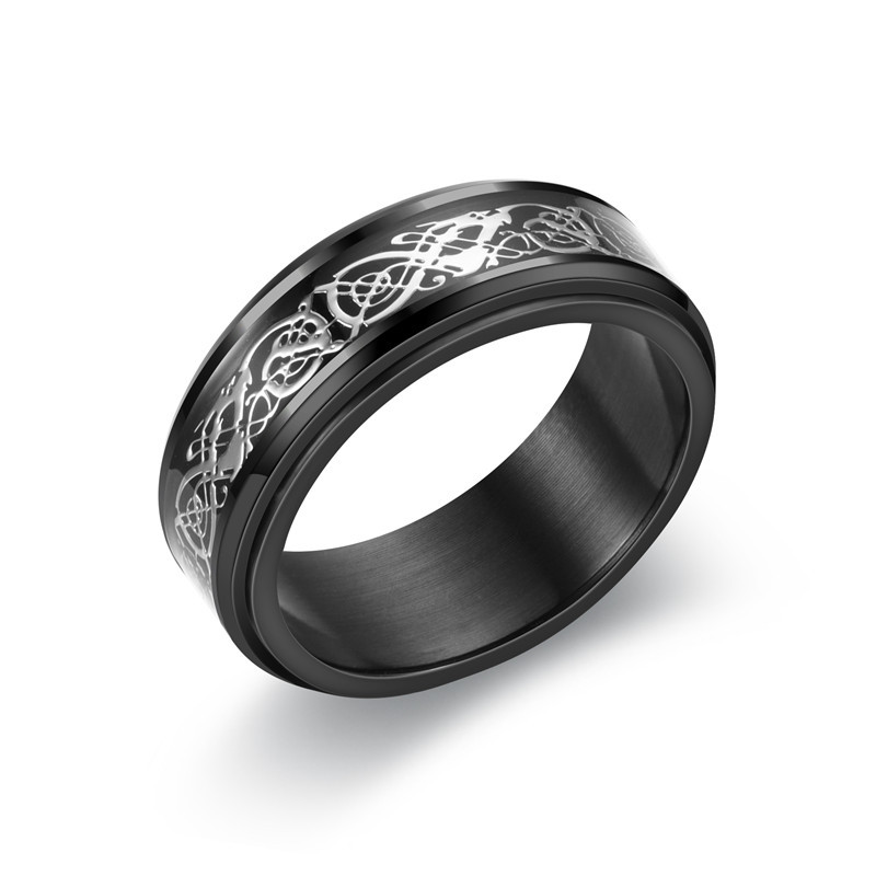 Trendy Titanium Steel Personality Ring - Hip Hop Simplicity Style - Image 18