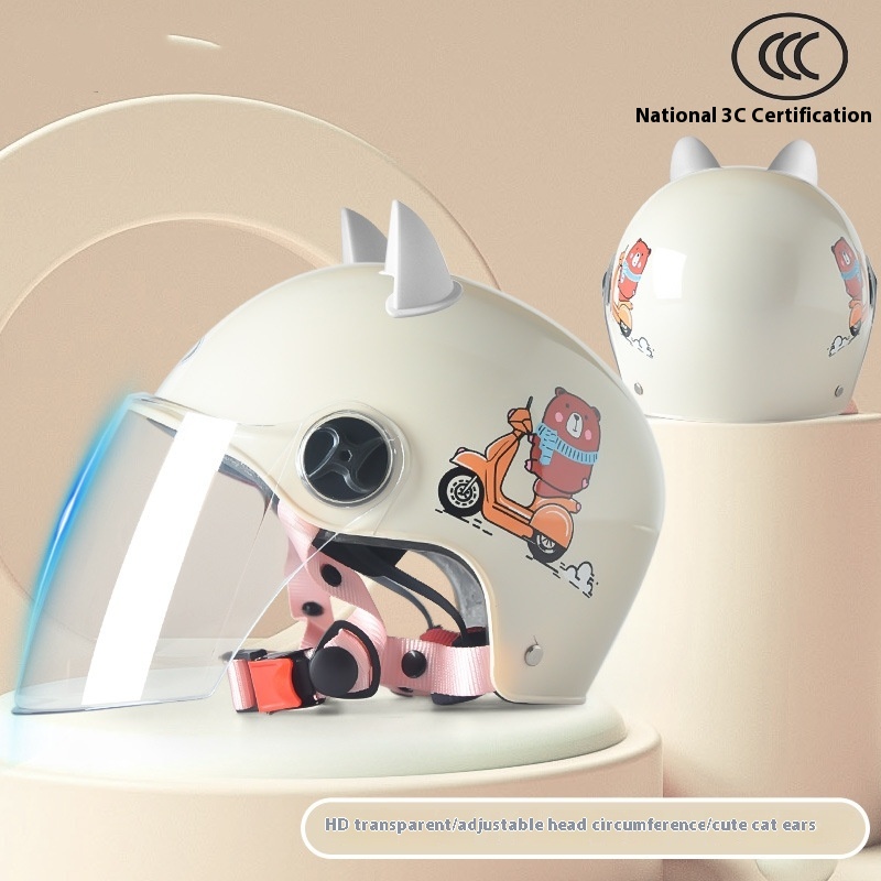 3C Certified Children's Helmet for Boys and Girls - Summer Electric Car Safety - Image 4