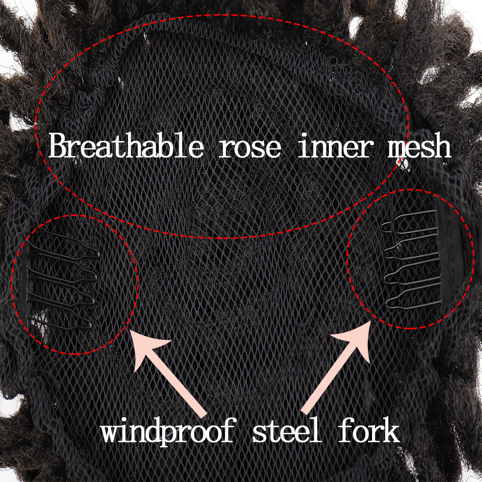 African Wig Bun Hair Bag - Drawstring Dreadlocks & Afro Hair Storage Solution - Image 22