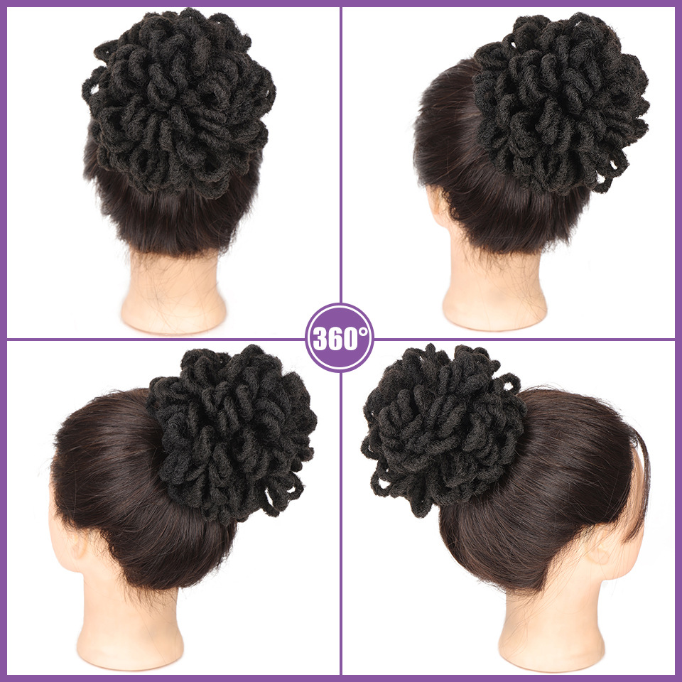 African Wig Bun Hair Bag - Drawstring Dreadlocks & Afro Hair Storage Solution - Image 45