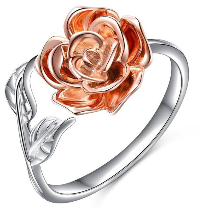 Elegant Rose Adjustable Ring - Perfect for Any Occasion - Image 2