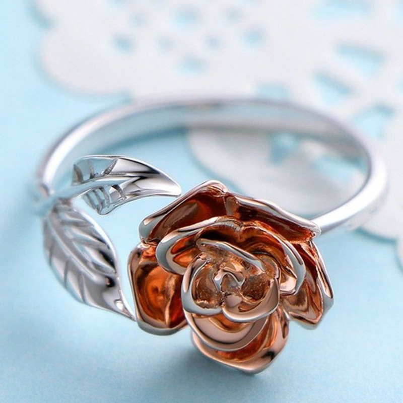 Elegant Rose Adjustable Ring - Perfect for Any Occasion - Image 3