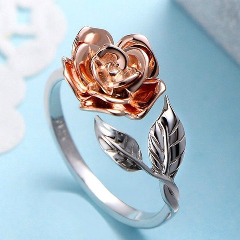 Elegant Rose Adjustable Ring - Perfect for Any Occasion - Image 5