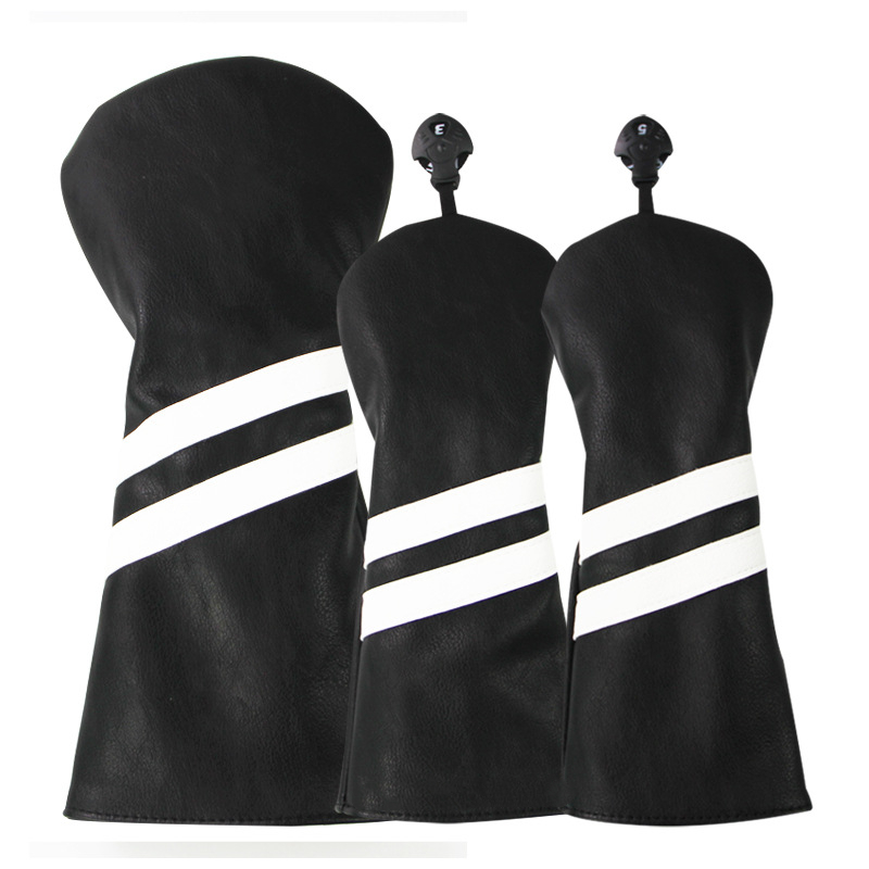 Premium Wood Club Head Cover with Double Stripe Design - Perfect Fit for Your Clubs - Image 5