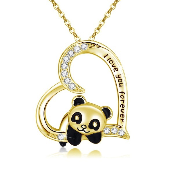 Charming Panda Pendant Necklace - A Unique Accessory for Animal Lovers