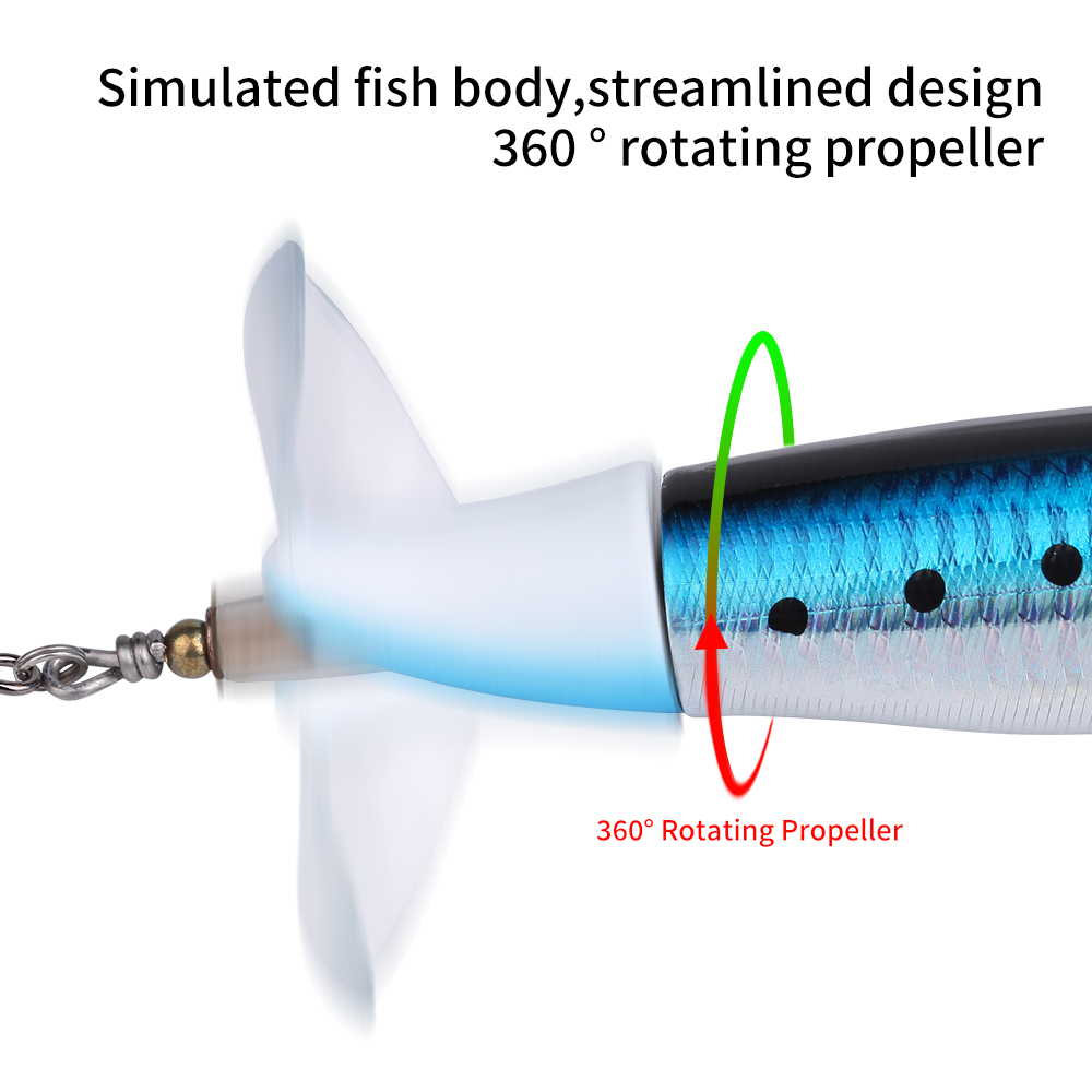 10-Piece 13g 10cm Premium Fishing Lure Kit for Bass & Trout - Durable Hooks, Realistic Action & Propeller Tail for Freshwater Fishing - Image 3