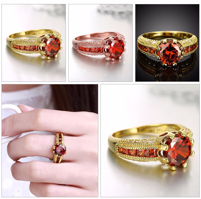 Stylish Rhinestone Zircon Couple Ring for Fashion-Forward Individuals - Image 4