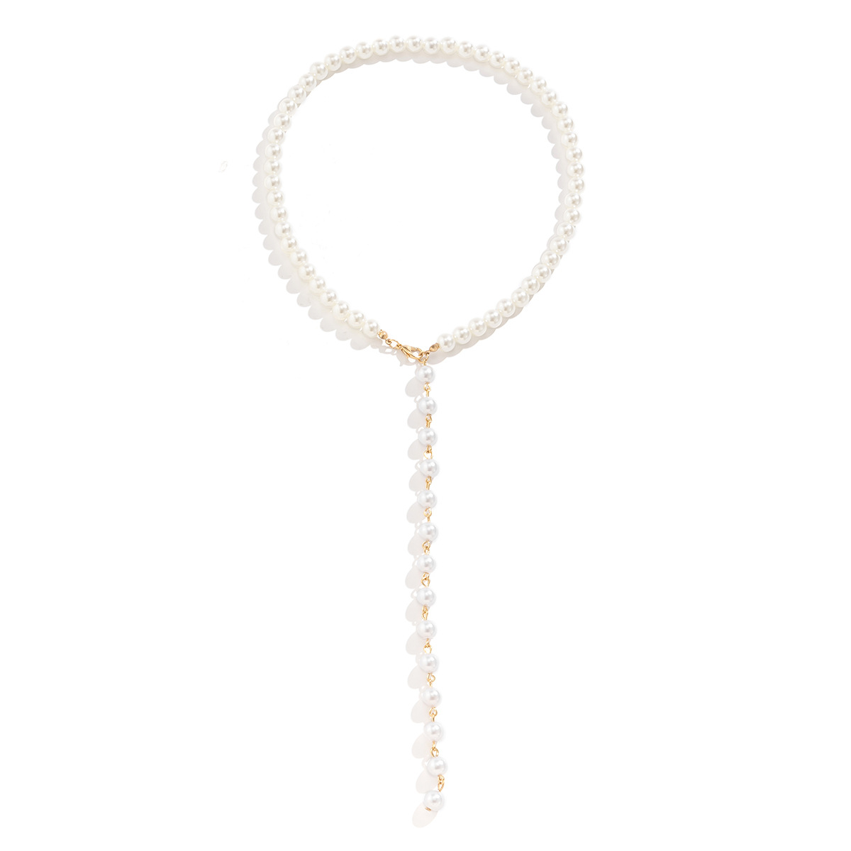 Chic Retro Round Beads Chain Necklace with Simple Tassel & Long Design - Image 6